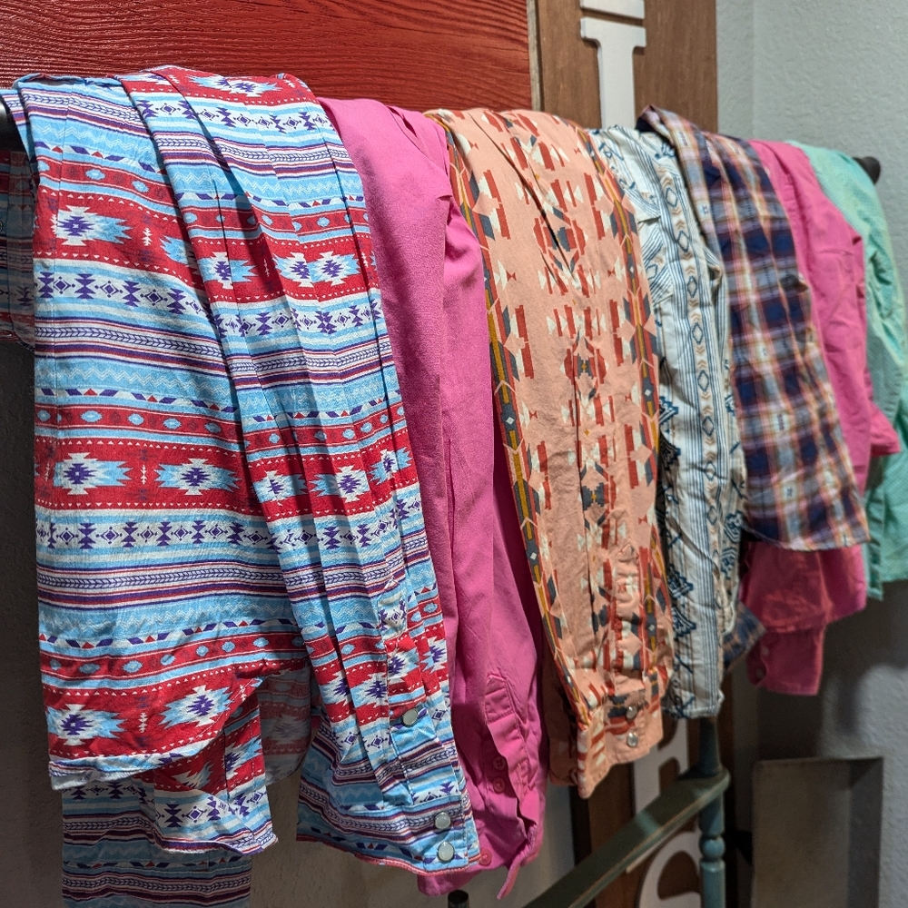 Bundle of Women's Button/Snap ups tops